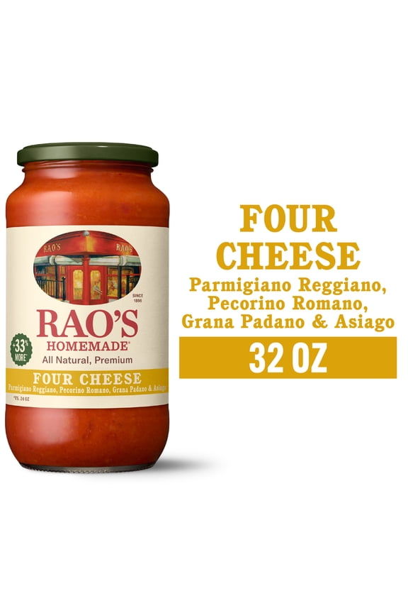 Four Cheese Sauce Made with Italian Tomatoes, 32 oz