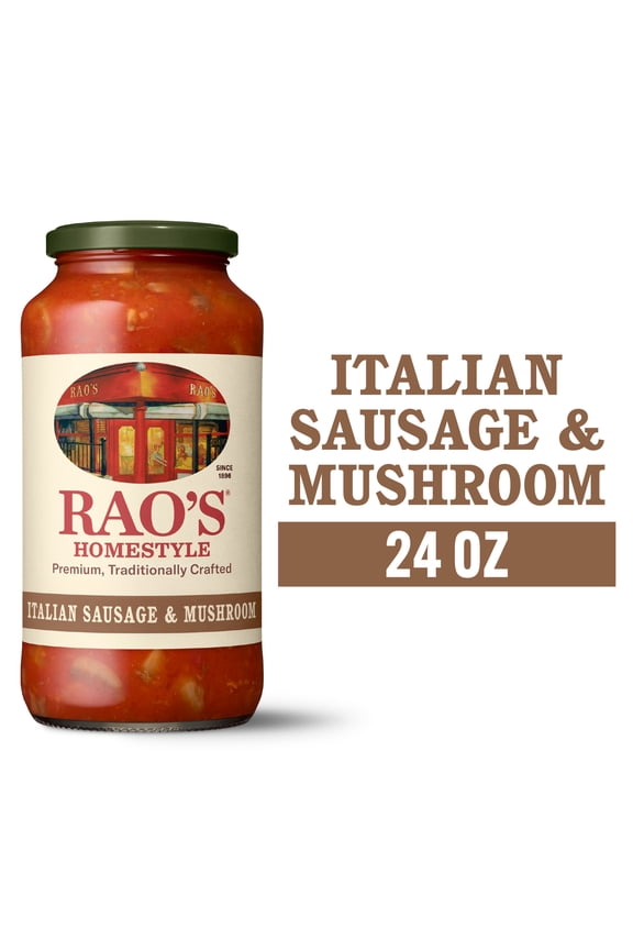 Sausage & Mushroom Sauce Made with Italian Tomatoes, 24 oz