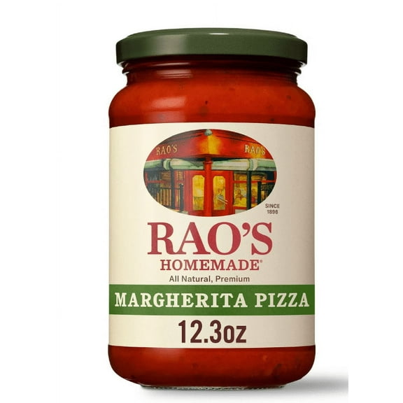 Rao's Homemade Margherita Pizza Sauce 12.3 oz - All Natural, Slow-Simmered (Pack of 2)