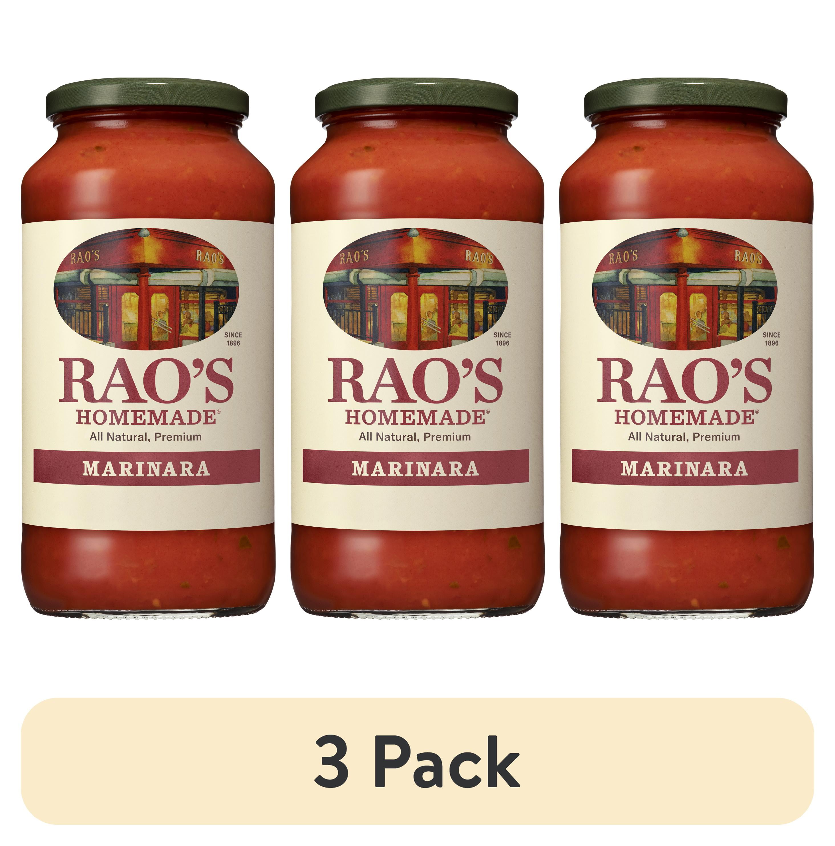 (3 pack) Rao's Homemade Marinara Sauce, Low Carb, AllNatural Spaghetti
