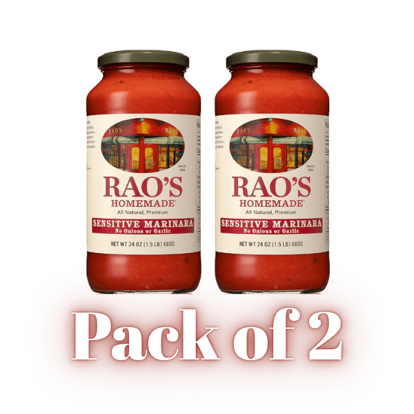 Rao's Homemade Marinara Sauce, Sensitive Formula, All Natural, 24 oz, Pack of 2