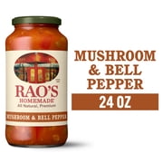 Rao's Homemade Mushroom & Bell Pepper Sauce Made with Italian Tomatoes, 24 oz