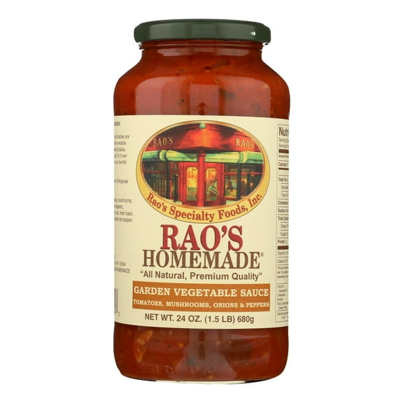 Rao's Homemade Mushroom & Bell Pepper Pasta Sauce, Keto Friendly, Low Carb 24 oz