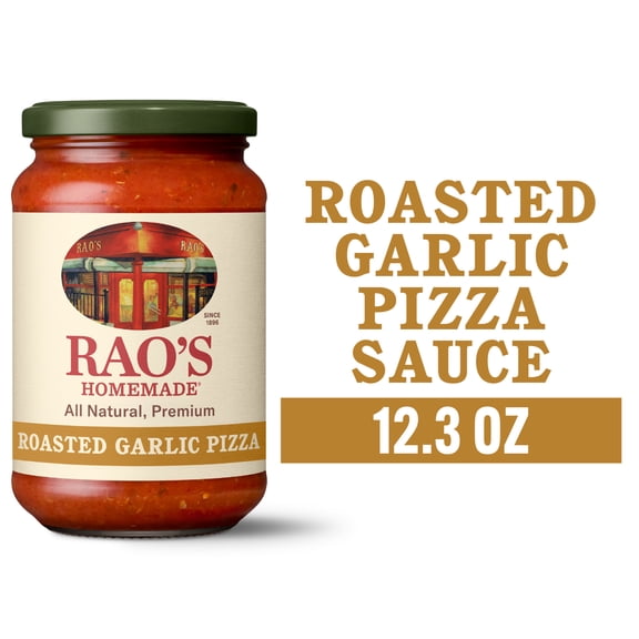 Rao's Homemade Roasted Garlic Pizza Sauce Made with Italian Tomatoes, 12.3 oz