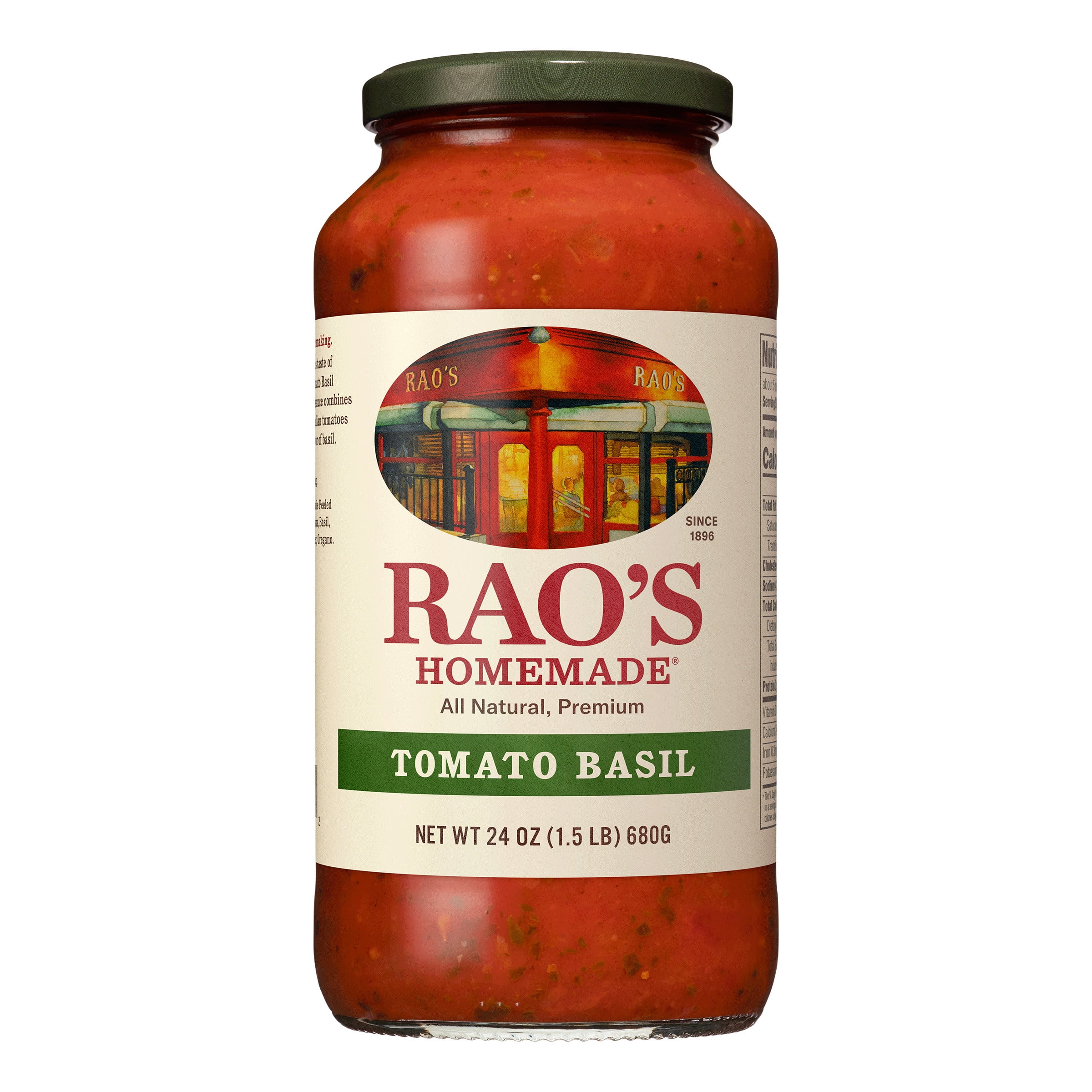 Rao's Homemade Tomato Basil Spaghetti Sauce, Low Carb, Keto Friendly, 24 Oz