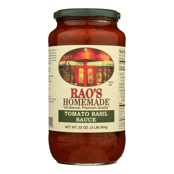 Rao's Homemade Tomato Sauce, Tomato Basil Spaghetti Sauce, Low Carb, Keto Friendly, 32 Oz