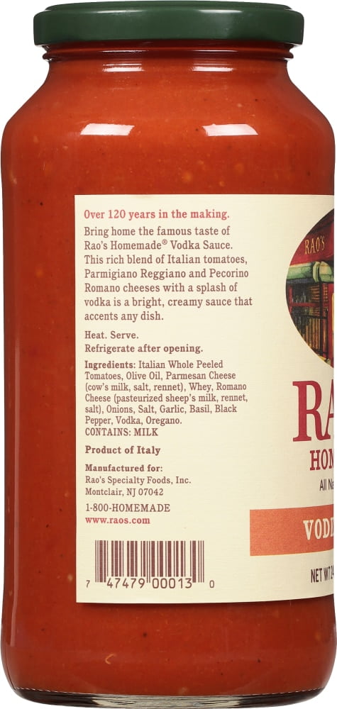 Rao's Homemade Vodka Sauce