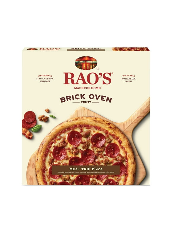Rao's Made for Home Italian Meat Trio Frozen Pizza, Brick Oven Crust with Homemade Sauce