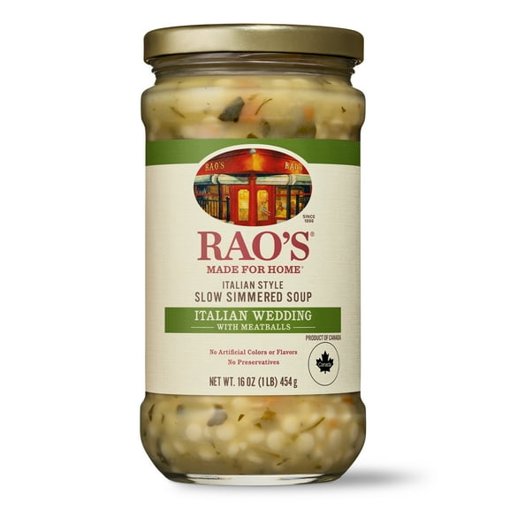 Rao's Made for Home Italian Wedding Soup, Quick Ready to Eat Soup, No Preservatives, 16 oz