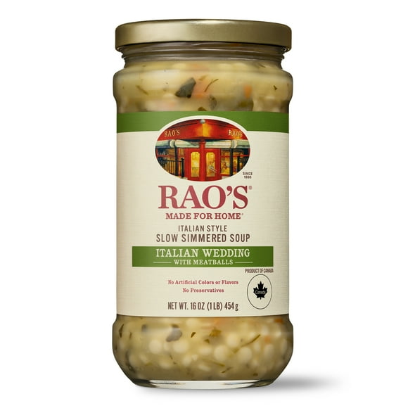 Rao's Made for Home Italian Wedding Soup, Quick Ready to Eat Soup, No Preservatives, 16 oz