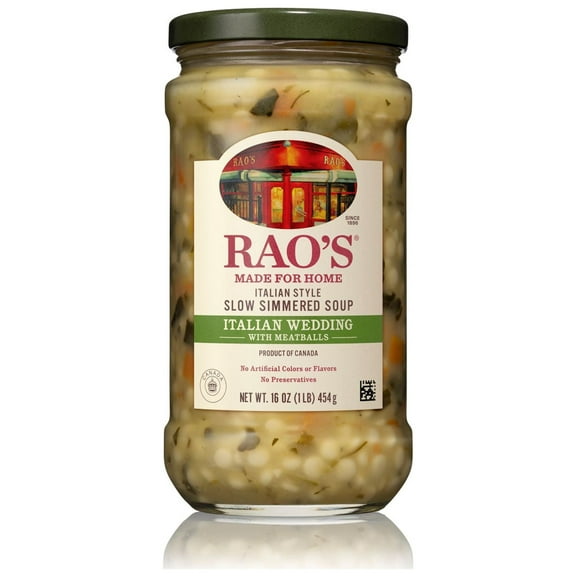 (2 pack) Rao's Made for Home Italian Wedding Soup, Quick Ready to Eat Soup, No Preservatives, 16 oz