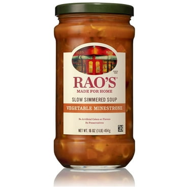 Rao's Made for Home Minestrone Soup, Ready to Eat Chunky Vegetable Soup, No Preservatives, 16 oz