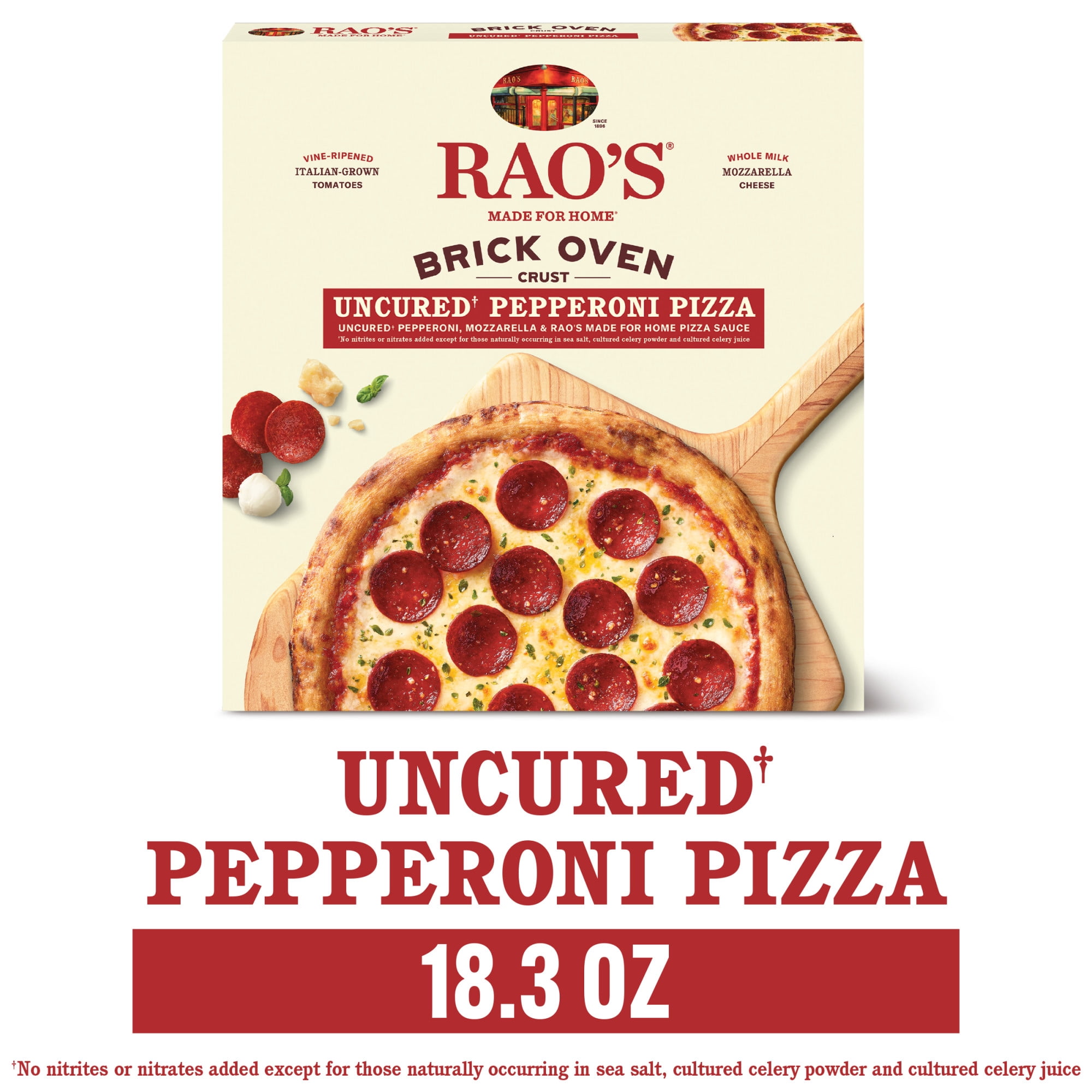 Rao's Made for Home Uncured Pepperoni Pizza Frozen Pizza, 18.3 oz Box