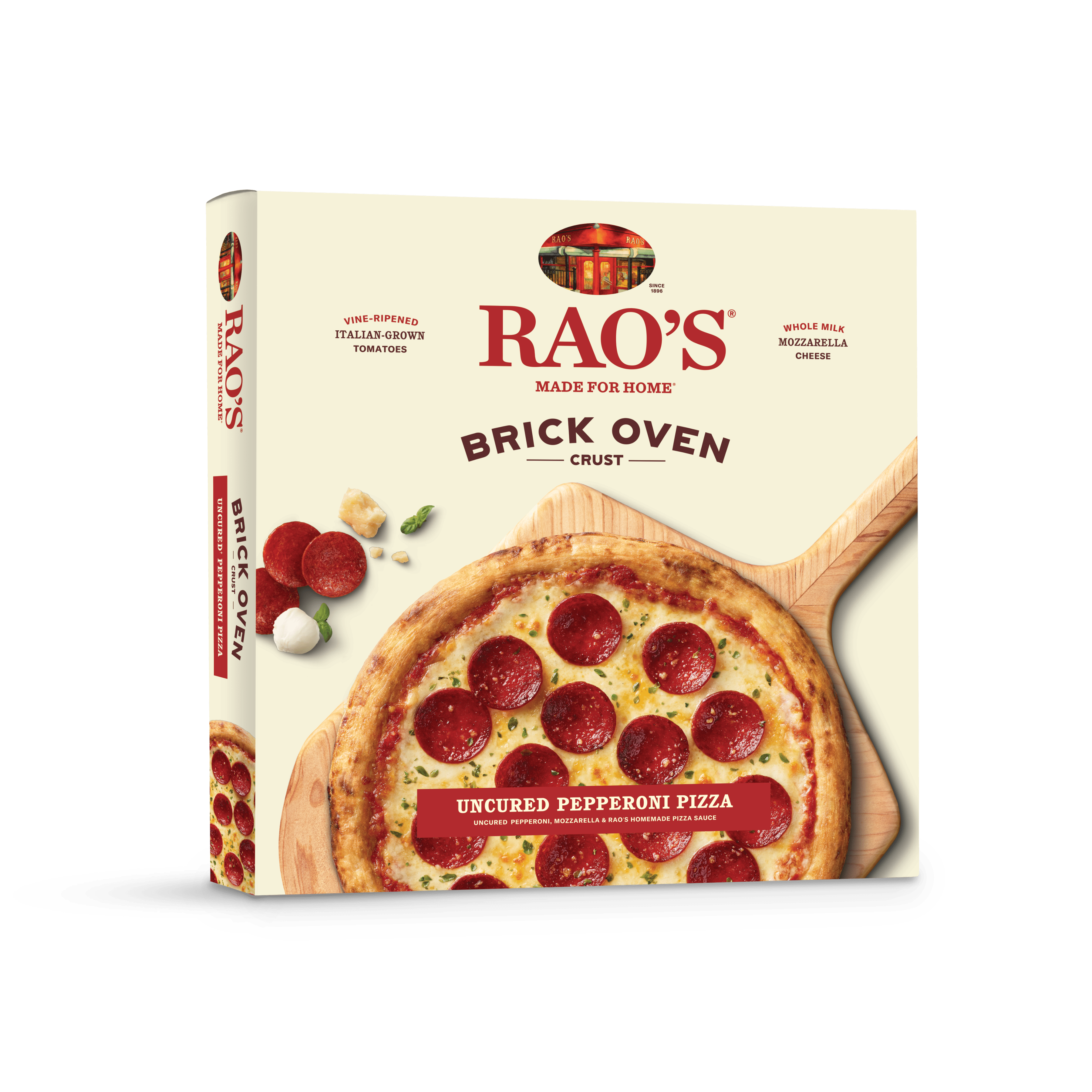 Rao's Made for Home Uncured Pepperoni Frozen Pizza, Brick Oven Crust with Homemade Sauce