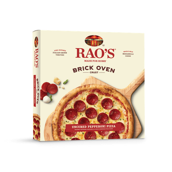 Rao's Made for Home Uncured Pepperoni Frozen Pizza, Brick Oven Crust with Homemade Sauce