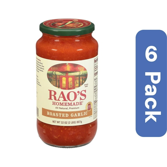 Rao's Roasted Garlic Sauce 32 oz (Pack Of 6)