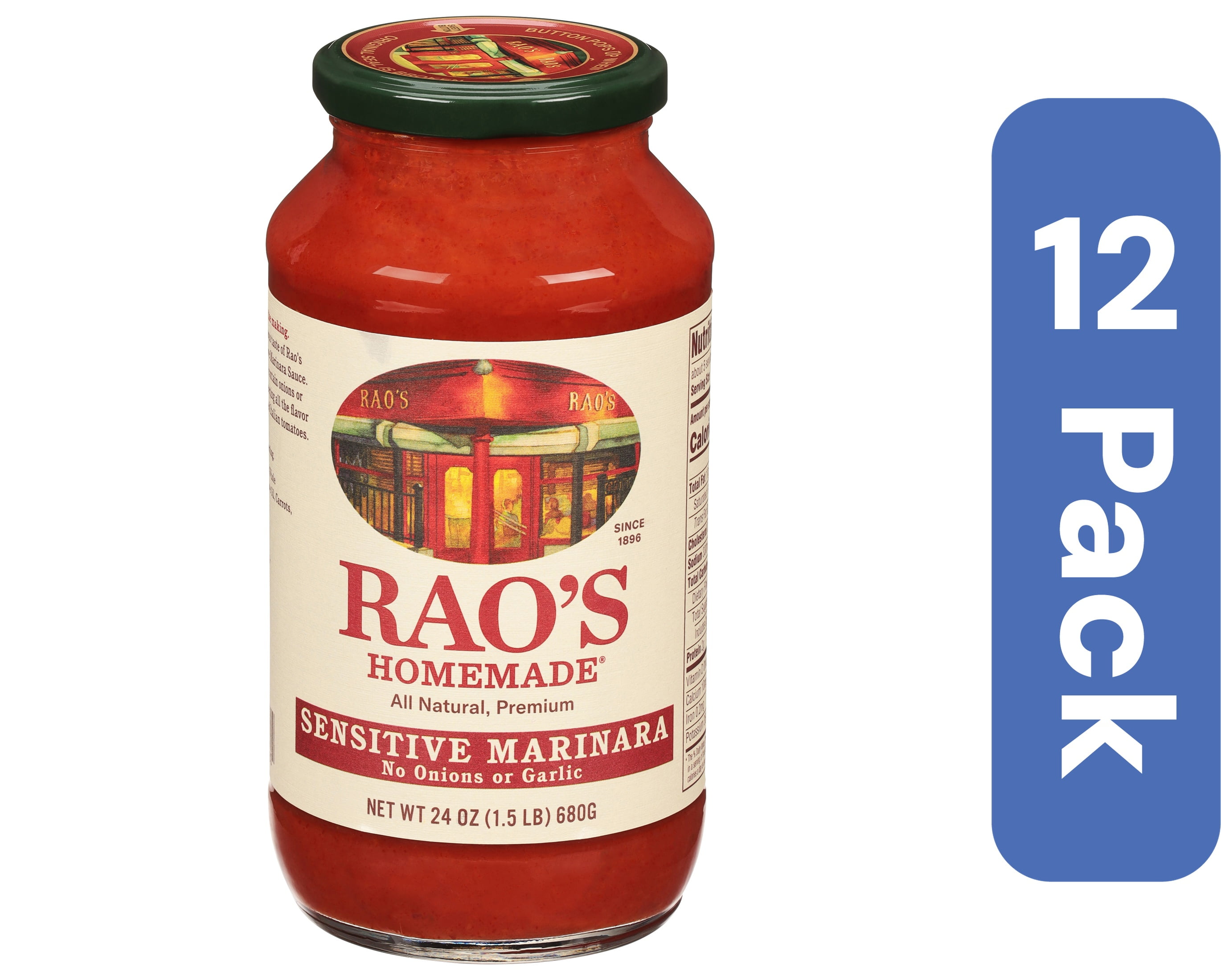 Rao's Sensitive Marinara Sauce 24 oz (Pack Of 12)