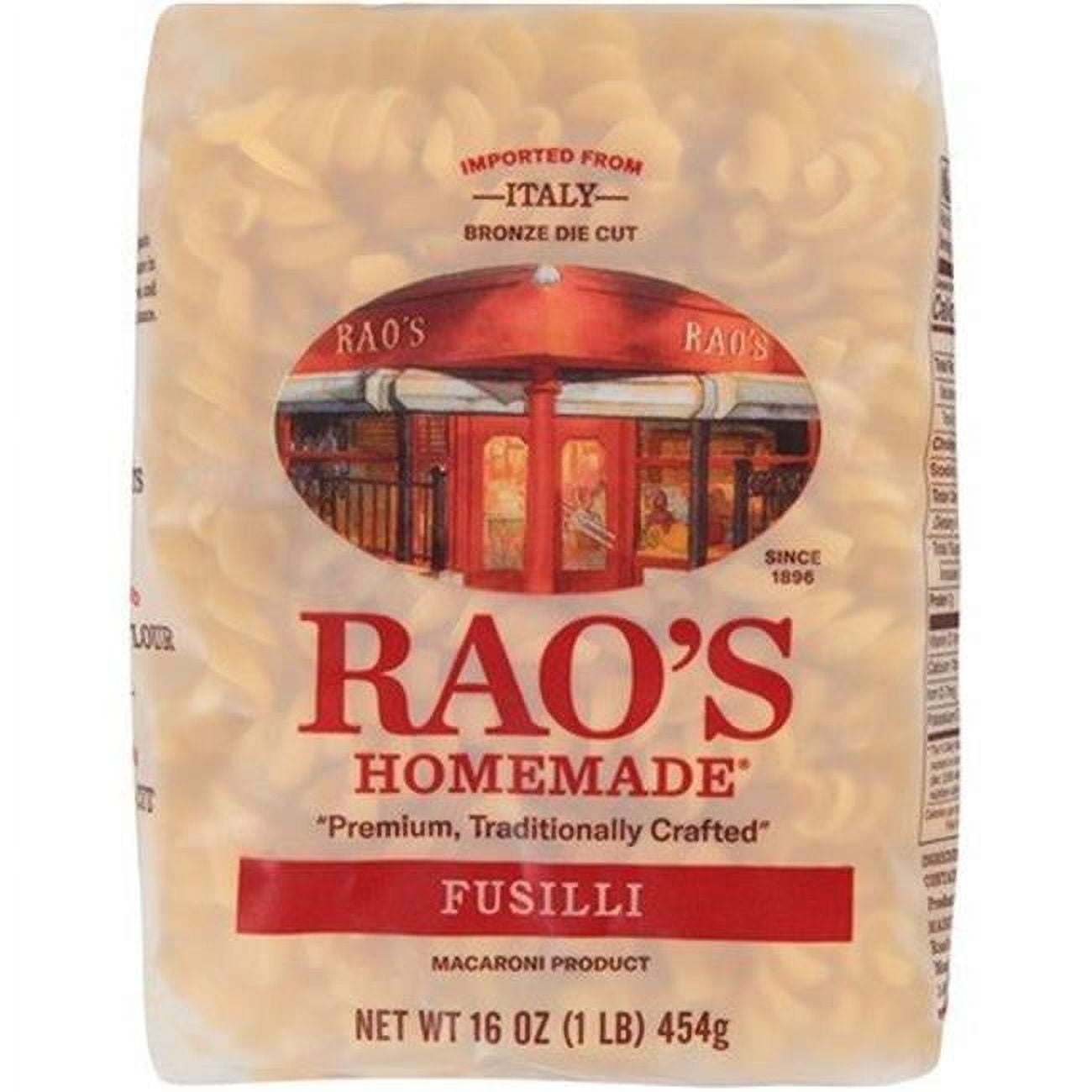 Raos Specialty Food 16 oz Fusilli Pasta