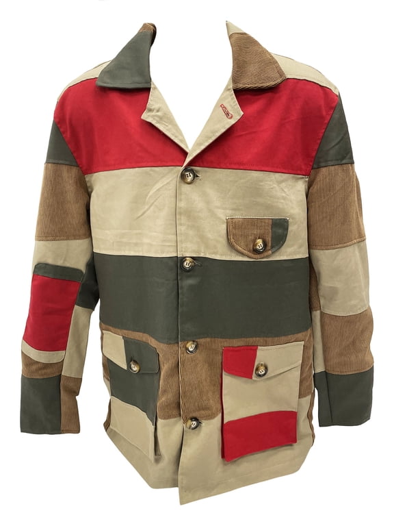 Raoul Duke Patchwork Style Field Jacket - Mens Medium