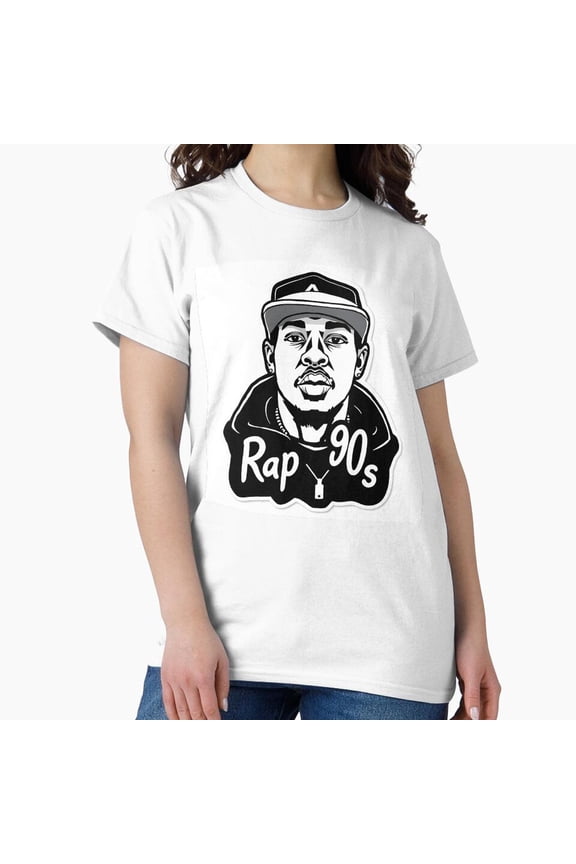Rap 90s v1 Golden Age Rapper Collage Multi Character Grid Variant P Top T-Shirt