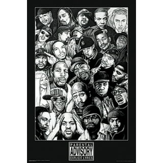 buyartforless Framed Legends of Rap and Hip Hop 80'Sand 90's 24x16 Art  Print Poster, Black