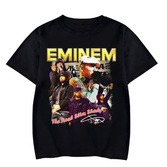 Rap Legend-Inspired Shirt with Mic Drop Silhouette Art, S-3XL