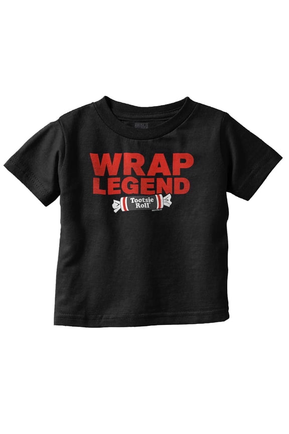 Rap Legend Wrap Pun Funny Retro Candy Toddler Boy Girl T Shirt Infant Toddler Brisco Brands 24M