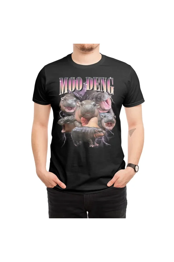 Rap Moo-Deng Baby Pygmy Hippo Cute Zoo Meme Vó Marias