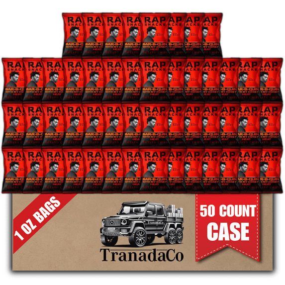 Rap Snacks Lil Baby Bar-B-Quin' With My Honey Heat 1oz Chips (50 Pack) by TranadaCo