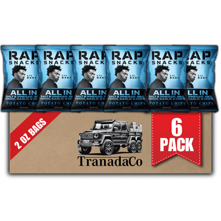 Rap Snacks Lil Baby All in Potato Chips 2oz Bags (6 Pack) by TranadaCo