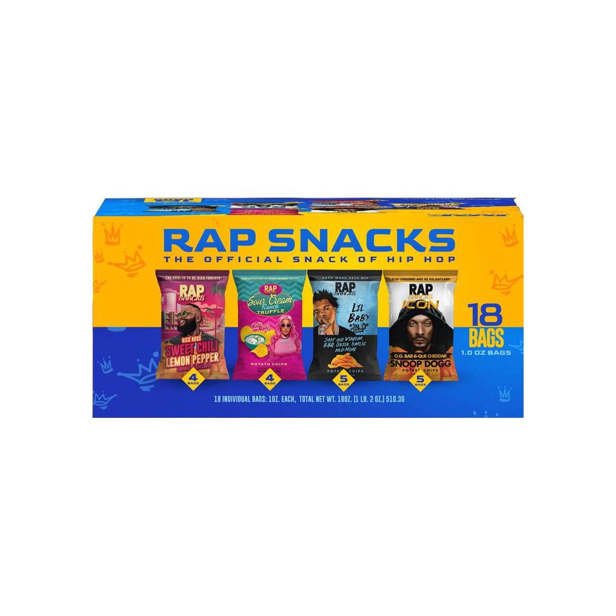 Rap Snacks Variety Box - 18ct/18oz - Walmart.com