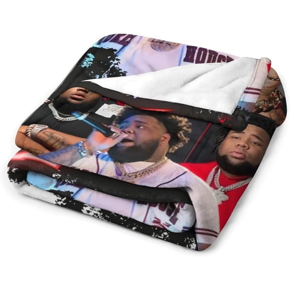 Rap Star Printed Throw Blanket for Youngsters, Perfect for Bedrooms, Playrooms and Lounging Spaces60 x80