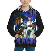 Rap YoungBoy Never Broke Again Sing Youth Sweatshirt Hoodies Pullover 3D Print Novelty Hooded Hoody Clothes For Boys Girls Teen Clothing