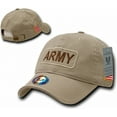 thumbnail image 1 of RapDom Army Dual Flag Raid Unstructured Mens Cap [Khaki - Adjustable], 1 of 3
