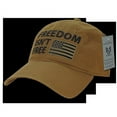 thumbnail image 1 of RapDom Freedom Isn't Free Graphic Relaxed Mens Cap [Coyote Brown - Adjustable], 1 of 3