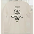 thumbnail image 1 of RapDom Keep Calm and Conceal On Tactical Graphics Mens Tee [Sand - XL], 1 of 3