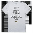 thumbnail image 1 of RapDom Keep Calm and Conceal On Tactical Graphics Mens Tee [White - M], 1 of 3