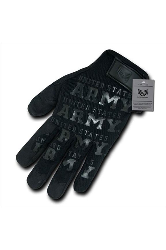 RapDom Lightweight Mechanic Gloves, Army - Black, Small