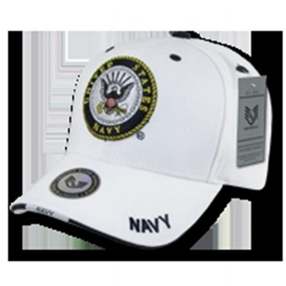 White Military Caps, Navy, Wht
