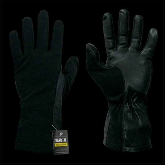 RapDom  Nomex Flight Glove, Black, Medium