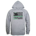 thumbnail image 1 of RapDom Not All Heroes Wear Capes w/Thin Green Line Graphic Mens Pullover Hoodie [Heather Grey - M], 1 of 1