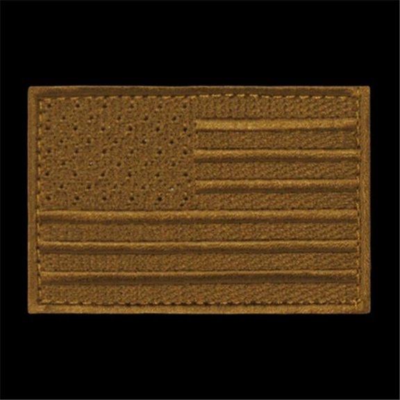 RapDom T91-USA-COY USA Flag Canvas Patch- Coyote
