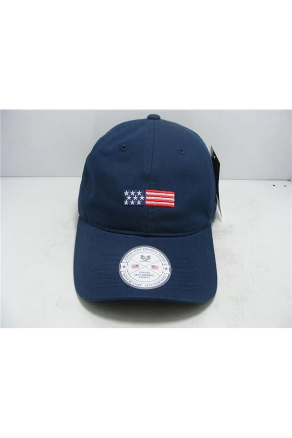 RapDom US Flag Graphic Relaxed Mens Cap [Navy Blue - Adjustable]