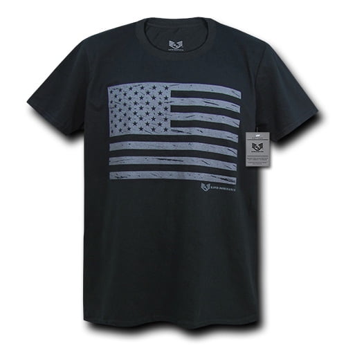 RapDom USA Flag Mens Graphic Tee [Black - XL]