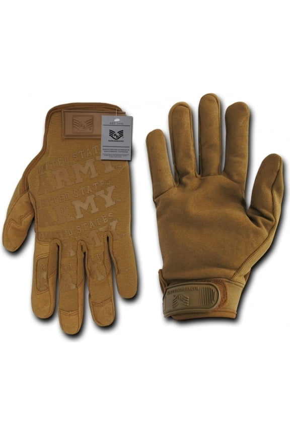 RapDom United States Army Lightweight Mechanic's Mens Gloves [Coyote Brown - L]