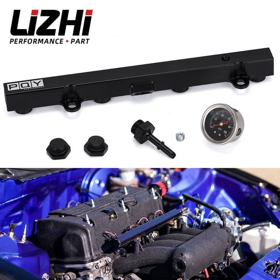 RapFuel Fuel Rail Kit, High Flow Injection, Honda K20, K24, RSX, Civic Si ,Integra, EP3 with Oil Dipstick, K Series, Infraction