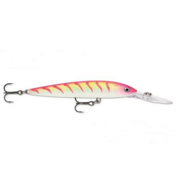 Rapala 4" Deep Husky Jerk 10 Fishing Lure 3/8oz Pink Tiger UV