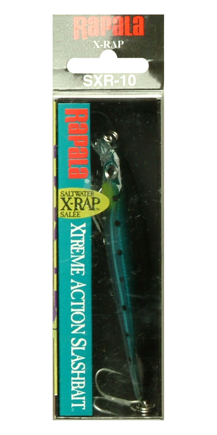 Leurre Rapala X-Rap Saltwater 10 - 4 Pouces 7/16 Oz - Bleu Sardine - Suspension SXR10BSRD