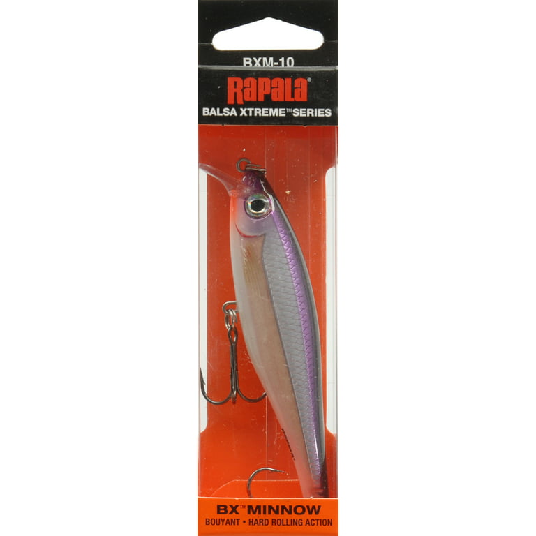 Rapala BXM10PDS BX Minnow Fishing Lure 4 3/8 oz Puropledescent Floating