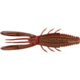 thumbnail image 1 of Rapala CrushCity Bronco Bug 4" Fishing Soft Bait - Ox Blood Red Flake, 1 of 5